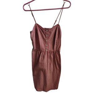 Pink Cattelac Red and White Plaid Medium Dress